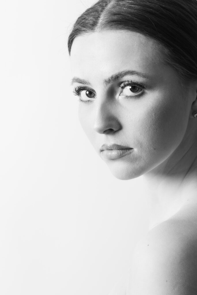 Studiofotograf-Schwarz-weiß-Portrait